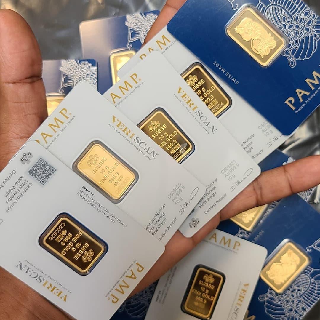 GOLD BAR PAMP Rm400/GRAM, 1g,2g,5g,10g,20g,50g,100g  